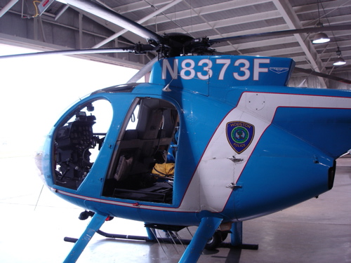 Riding with the Houston Police Helicopter Patrol photograph