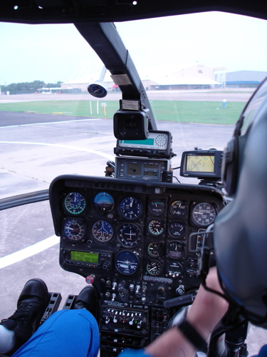 Riding with the Houston Police Helicopter Patrol photograph