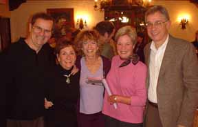 The Provosts, Cathi, and the Duperiers celebrating