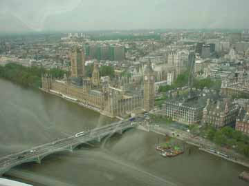 London viewed from the Millennium Wheel