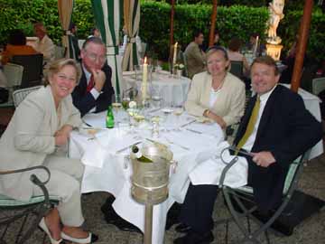 Dinner with Magne and Margrit Sveen at Pré Catelan