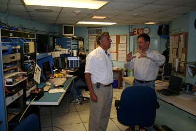 Discussion in the Smith Telescope control room
