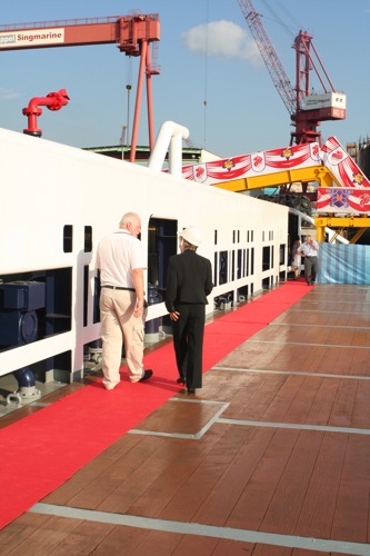 Christening the Sea Cheyenne photograph