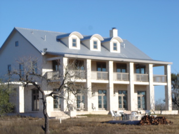 View of the Sheffield ranch hacienda
