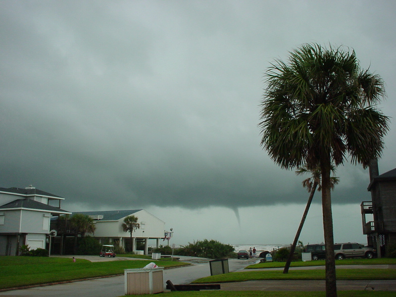 Waterspout offshore from Pirates Beach, photograph 8 of 11