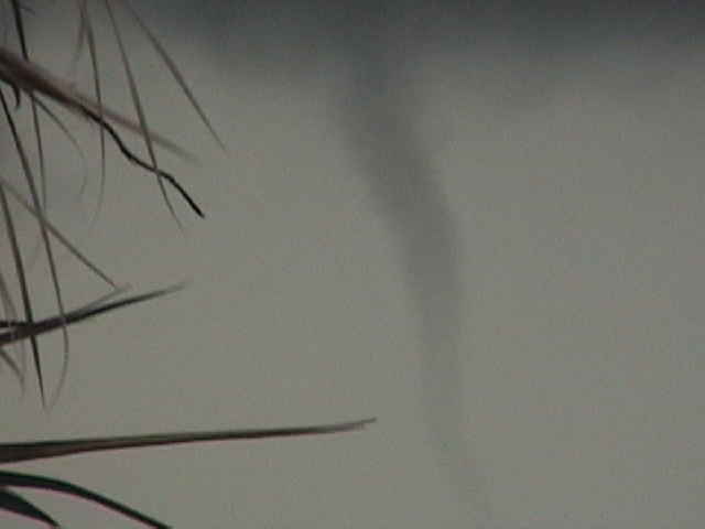 Waterspout offshore from Pirates Beach, photograph 2 of 11